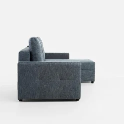 Narożniki|Exline Narożnik rozkładany granatowy ROBIN