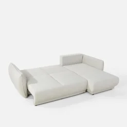 Narożniki|inny Narożnik rozkładany jasnobeżowy LOREN prawy