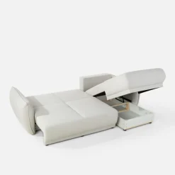 Narożniki|inny Narożnik rozkładany jasnobeżowy LOREN prawy