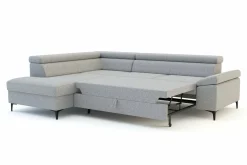 Narożniki|Softi Narożnik rozkładany jasnoszary LONIGO prawy