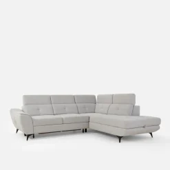 Instilo Narożnik rozkładany jasnoszary SERGIO lewy