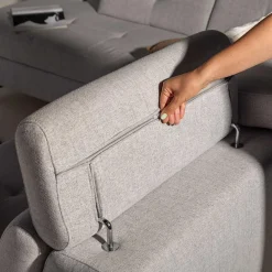 Narożniki|Instilo Narożnik rozkładany jasnoszary SERGIO prawy