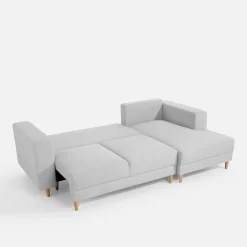 inny Narożnik rozkładany jasnoszary PERA prawy