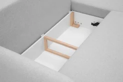 Fresh Narożnik rozkładany jasnoszary SAVIO