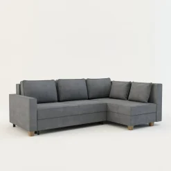 Comfort Line Narożnik rozkładany jasnoszary SPELLO prawy