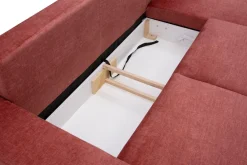 Narożniki|Comfort Line Narożnik rozkładany koralowy NAPOLI prawy