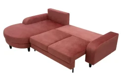 Comfort Line Narożnik rozkładany koralowy NAPOLI lewy