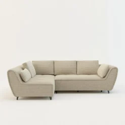 Exline Narożnik rozkładany kremowy COCOLI lewy