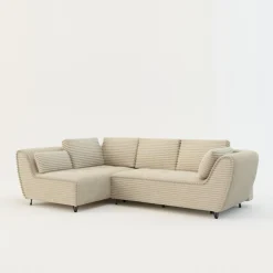 Exline Narożnik rozkładany kremowy COCOLI lewy