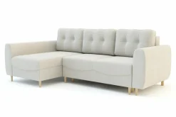 Narożniki|Fresh Narożnik rozkładany kremowy TENDER lewy