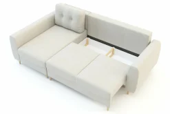 Narożniki|Fresh Narożnik rozkładany kremowy TENDER lewy