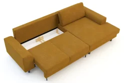 Comfort Line Narożnik rozkładany miodowy HARISON prawy