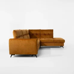 Narożniki|Agio Divani Narożnik rozkładany musztardowy GOJA prawy