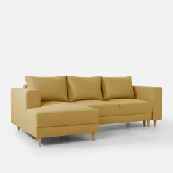 Narożniki|inny Narożnik rozkładany musztardowy PERA lewy