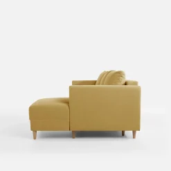 Narożniki|inny Narożnik rozkładany musztardowy PERA prawy