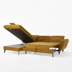 Narożniki|Werdomo Narożnik rozkładany musztardowy ALESSIO L lewy