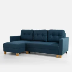 Fresh Narożnik rozkładany niebieski EVEL