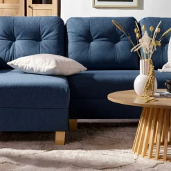 Fresh Narożnik rozkładany niebieski EVEL