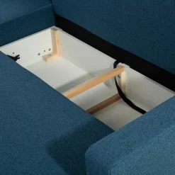 Fresh Narożnik rozkładany niebieski EVEL