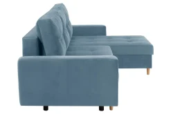 Narożniki|Exline Narożnik rozkładany niebieski ZOYA