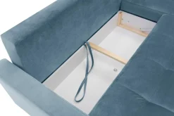 Narożniki|Exline Narożnik rozkładany niebieski ZOYA