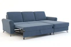 Narożniki|Exline Narożnik rozkładany niebieski TUCSON prawy