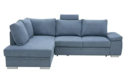 Narożnik rozkładany niebieski GARIX lewy