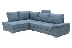 Narożnik rozkładany niebieski GARIX lewy