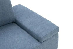 Narożnik rozkładany niebieski GARIX lewy