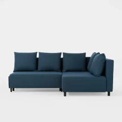 IMPERIAL-MEBLE (D.C.M. FRESH) Narożnik rozkładany niebieski LOGOS prawy