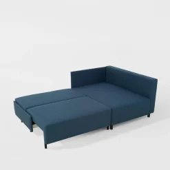 IMPERIAL-MEBLE (D.C.M. FRESH) Narożnik rozkładany niebieski LOGOS prawy