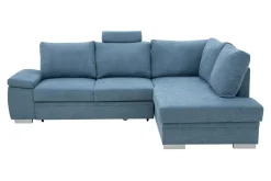 Narożnik rozkładany niebieski GARIX prawy