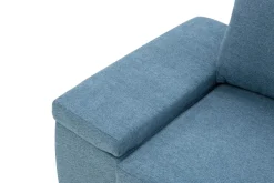 Narożnik rozkładany niebieski GARIX prawy