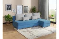 Narożnik rozkładany niebieski MARKUS