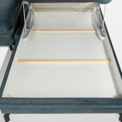 Narożniki|FN Design Narożnik rozkładany niebieski OPTIMA prawy