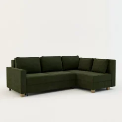 Comfort Line Narożnik rozkładany oliwkowy SPELLO prawy