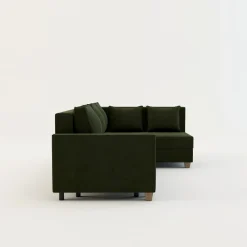 Comfort Line Narożnik rozkładany oliwkowy SPELLO prawy