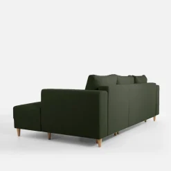 inny Narożnik rozkładany oliwkowy PERA prawy