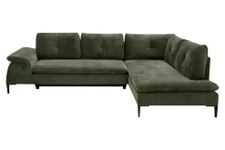 New Form Narożnik rozkładany oliwkowy OZZY L prawy