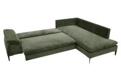 New Form Narożnik rozkładany oliwkowy OZZY L prawy