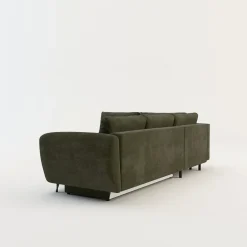 Exline Narożnik rozkładany oliwkowy AMELIA lewy