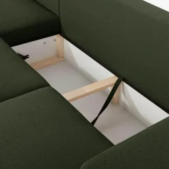 Narożniki|inny Narożnik rozkładany oliwkowy PERA lewy