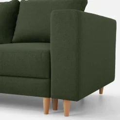 Narożniki|inny Narożnik rozkładany oliwkowy PERA lewy