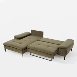 New Form Narożnik rozkładany oliwkowy VESPA lewy