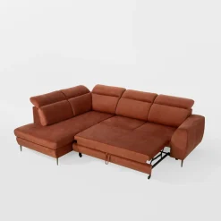 Narożniki| Narożnik rozkładany pomarańczowy AGO lewy