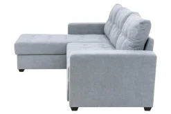 Exline Narożnik rozkładany popielaty MEDINA