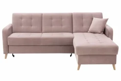 Narożniki|Exline Narożnik rozkładany różowy VOLARE