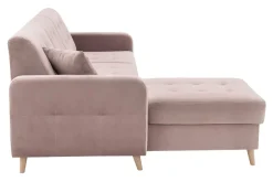 Narożniki|Exline Narożnik rozkładany różowy VOLARE