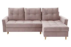 Narożniki|Exline Narożnik rozkładany różowy ZOYA