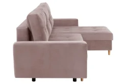 Narożniki|Exline Narożnik rozkładany różowy ZOYA